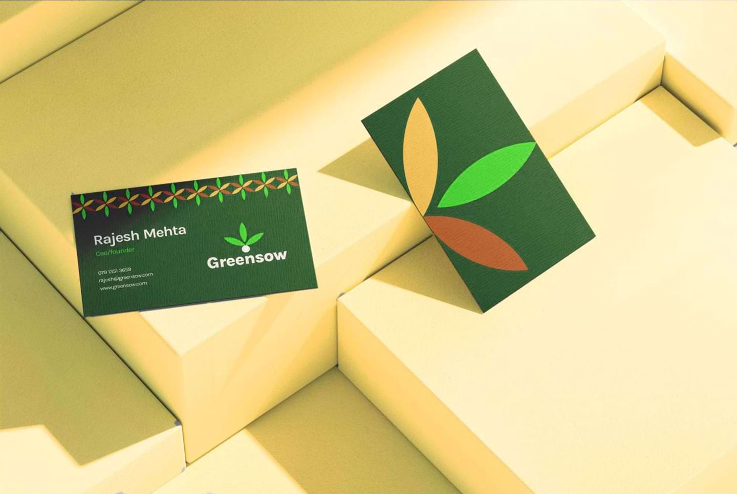Greensow Agriculture Branding Business Card - Cultivating Success with Every Contact