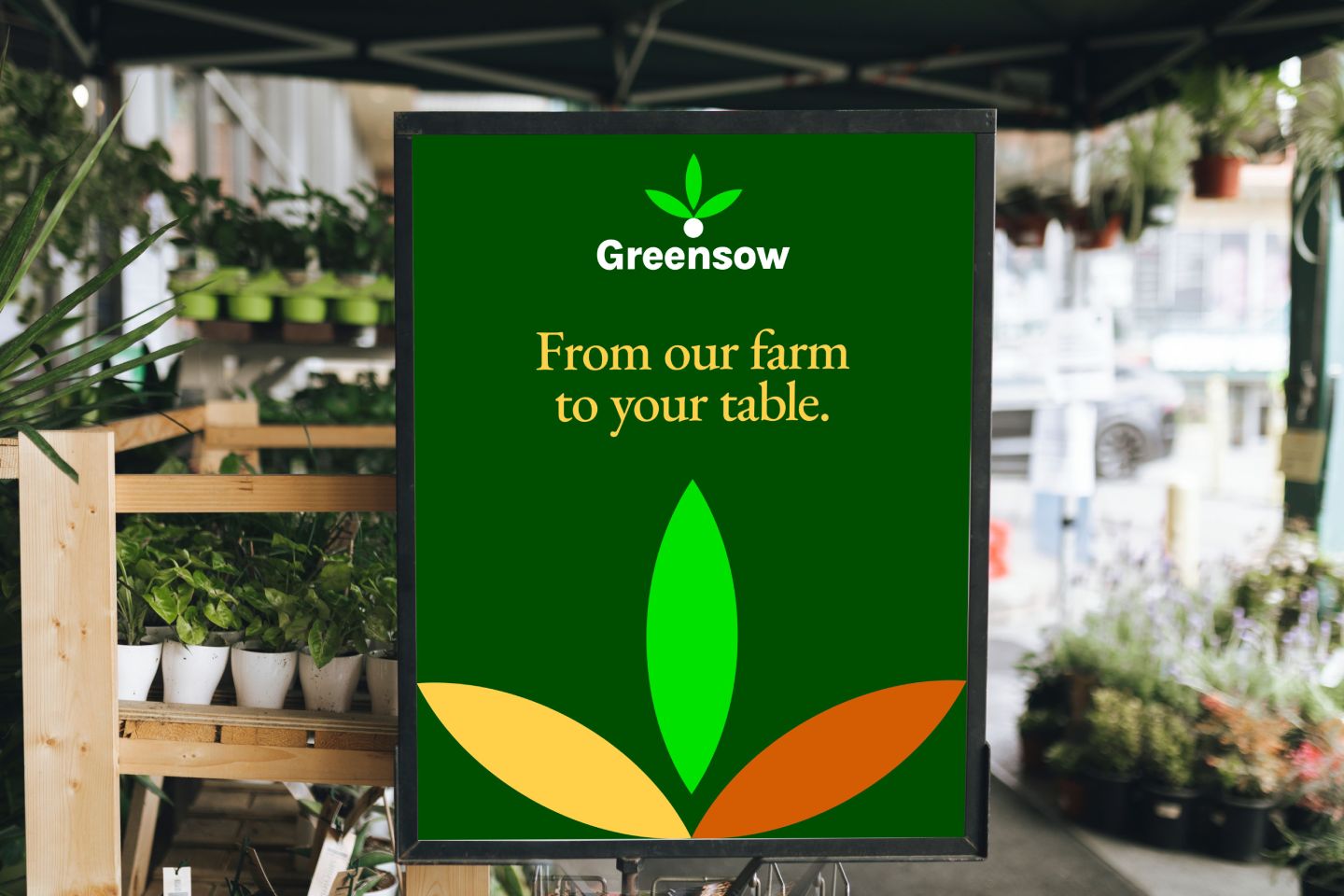 Greensow Agriculture Branding Poster - Cultivating Sustainable Crops and Fresh Abundance