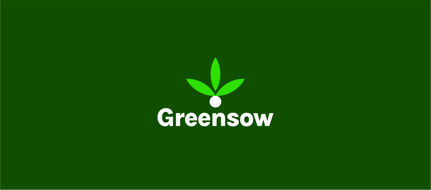 Greensow Branding Logo (Reverse) - Versatile Symbol of Sustainable Agriculture