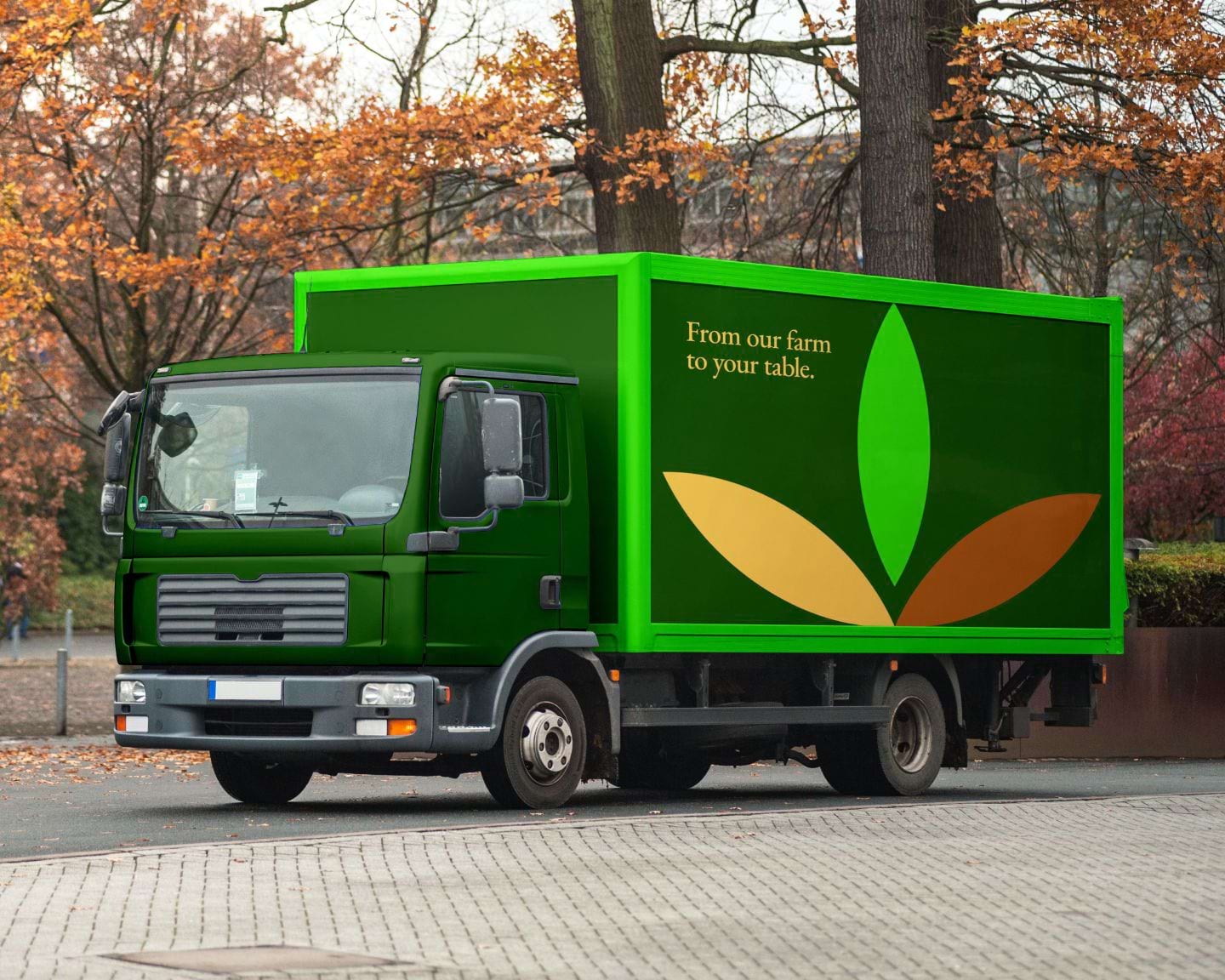 Greensow Truck Wrap - Moving Sustainability, Crop to Table